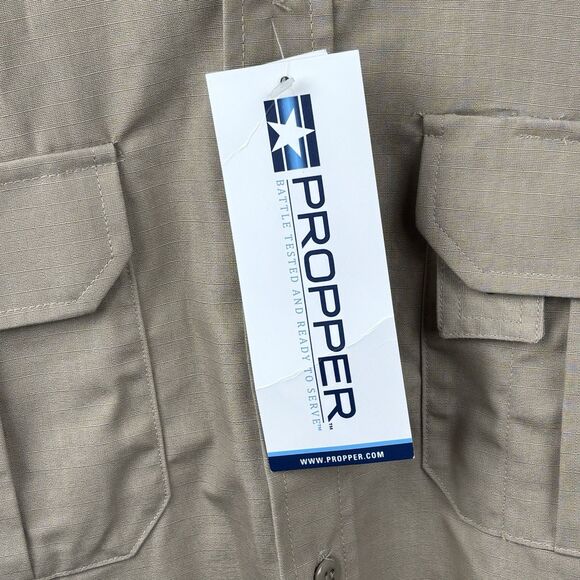 Propper® Men Tactical XL Shirt Long Sleeve Police Milt Work Uniform Button Up XL - Picture 3 of 8